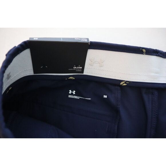 Under Armour 1377303 410 Men's Sz 38 Navy Blue UA Storm Golf Printed Shorts - Picture 5 of 10